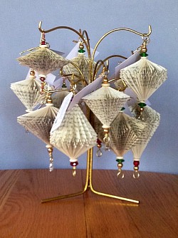 Folded Book Ornaments 2014